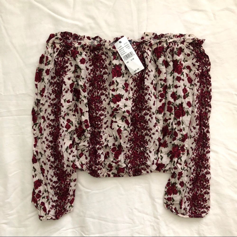 NWT Brandy Melville red Floral Maura